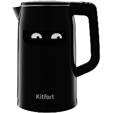 Чайник электрический Kitfort КТ-6154 1.7л. 2200Вт черный (корпус: нержавеющая сталь/пластик)
