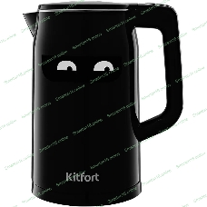 Чайник электрический Kitfort КТ-6154 1.7л. 2200Вт черный (корпус: нержавеющая сталь/пластик)