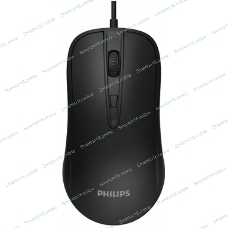 Мышь проводная Philips SPK7214 черный, 1600 dpi, USB, кнопки - 4