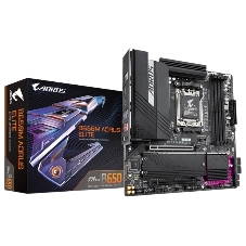 Материнская плата Gigabyte B650M AORUS ELITE, Socket AM5, AMD B650, 4xDDR5, 4xSATA, 2xM.2, 1xPCI-E 4.0 x16, 1xPCI-E 4.0 x4, 1xHDMI, 1xDP, 1x 2.5Gb LAN, 5xUSB-A 3.2 Gen 1, 2xUSB-A 3.2 Gen 2, 4xUSB-A 2.0, 1xUSB-C 3.2 Gen 2, 2x3.5 мм, 7.1, Micro-ATX