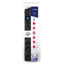 Сетевой фильтр Smartbuy (SBSP-50K-Pro) - 6 роз х 5,0 м - черный
