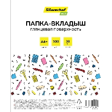 Папка-вкладыш Silwerhof Eco глянцевые А4+ 30мкм (упаковка: 100 шт) Папка-вкладыш Silwerhof Eco глянцевые А4+ 30мкм (упаковка: 100 шт)
