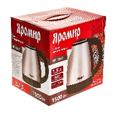 Чайник электрический ЯРОМИР ЯР-1057 нерж.: 1500 Вт, 1,5 л (12)
