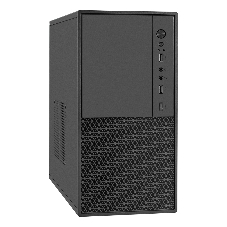 Компьютерный корпус Minitower ExeGate BAA-308M-UNS400 (mATX, БП UNS400 с вент. 12см, 2*USB, HD Audio, черный)