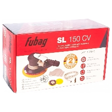 Пневмошлифмашина орбитальная Fubag SL150CV 100180 с пылеотводом с набором 130л/м 10000об мин 6.3 бар 150мм