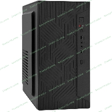 Компьютерный корпус Minitower ExeGate BAA-303-UNS400 (mATX, БП UNS400 с вент. 12см, 2*USB, HD Audio, черный)