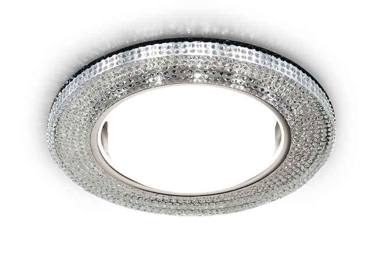 Встраиваемый точечный светильник G290 CH хром/прозрачный GX53+3W(LED WHITE)