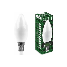 Лампа светодиодная SAFFIT SBC3709 (55079) 9Вт Е14 белый матовая свеча