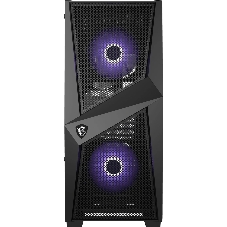 Компьютерный корпус MSI MAG FORGE 100M/mid-tower, ATX, tempered glass side panel/2x RGb 120мм & 1x 120мм fans inc./MAG FORGE 100M