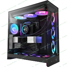 Компьютерный корпус без блока питания Case NZXT H9 Flow RGb+ (2025), Midi-Tower, TG, 6x140мм RGb + 1x120мм RGb, 2xUSB-A 3.2 + 1xUSB-C 3.2, E-ATX, ATX, mATX, mITX черный
