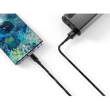 Кабель Smartbuy (iK-512-S14b) S14 Lightning черный, 3 А, 1 м