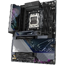 Материнская плата Gigabyte X870E AORUS MASTER X3D, AM5, AMD X870E, 4xDDR5, 4xSATA, 5xM.2, 2xPCIe 5.0 x16, 1xPCIe 4.0 x16, 1xHDMI, 1x5Gb LAN, 1x10Gb LAN, Wi-Fi 7, Bluetooth 5.4, 2xUSB-C 40Gbps (USB4), 1xUSB-C 20Gbps, 1xUSB-C 10Gbps, 7xUSB-A 10Gbps, 3x3.5 мм + S/PDIF оптический, 7.1, ATX