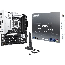 Материнская плата ASUS PRIME Z890M-PLUS WIFI, LGA 1851, Intel Z890, 4xDDR5, 6xSATA, 3xM.2, 1xPCIe 5.0 x16, 1xPCIe 4.0 x4, 2xPCIe 4.0 x1, 1xHDMI, 1xDP, 1x2.5Gb LAN, 2xUSB-A 2.0, 4xUSB-A 3.2 Gen 1, 1xUSB-A 3.2 Gen 2, 1xUSB-C 3.2 Gen 2x2, 3x3.5 мм, 7.1, mATX