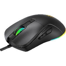 Мышь проводная Oklick 750G черный, 7200 dpi, USB, кнопки - 5