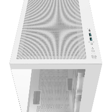 Компьютерный корпус Deepcool CG380 3F WH без БП, боковое окно (панорама), 3x120мм ARGB PWM вентилятора, белый, mATX