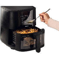 Аэрофритюрница Ariete Air fryer 4626/00 черный, 1300 Вт, 6 л, сенсор, 8 программ