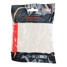 Выключатель проходной 1-кл. СП ZIMA IP20 10А безвинт. зажим слон. кость LEZARD 704-9088-105QC