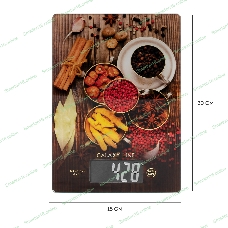 Весы кухонные Galaxy Line GL 2821, стекло, платформа из высокопрочного стекла, максимальный вес 8 кг