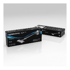 Пылесос вертикальный Redmond RV-UR380 серый/голубой, питание от аккумулятора, 300 Вт, уборка сухая, пылесборник 0,55 л