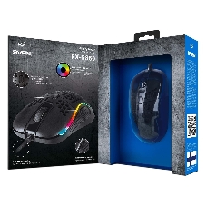Игровая мышь SVEN RX-G860 чёрная (8 кнопок, 12800 dpi, USB, RGB подсветка )