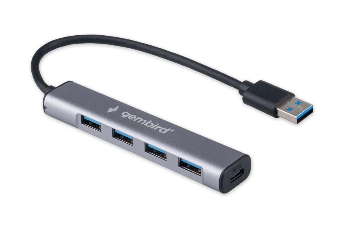 USB-концентратор Gembird UHB-C484, USB, 4хUSB, USB/USB Type-C