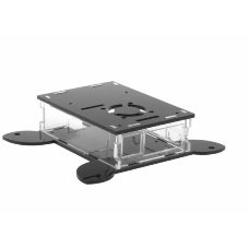 Корпус Qumo, VESA 100x100+вентилятор, Raspberry Pi 4, акрил, черный (RS043)