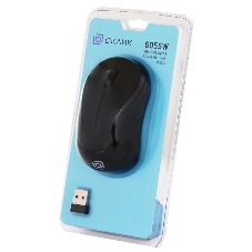 Мышь беспроводная Oklick 605SW черный, 1200 dpi, радиоканал, USB, кнопки - 3
