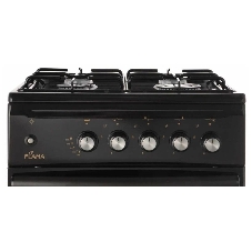 Плита газовая Flama N FG 24237 B коричневый, конфорок 4 газовых, духовка 50 л, 50 см x 85 см x 60 см