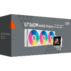 Система водяного охлаждения PcCooler GT360M Display ARGB Soc-AM5/AM4/1200/1700/1851 белый 4-pin 15-33.7dB Al LCD 310W Ret (GT360M-WHAWXX-GL)