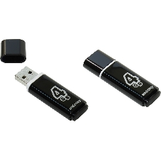 Флешка USB Smartbuy Glossy series black (SB4GbGS-K), 4Gb, USB 2.0, R/W 25/15, черный