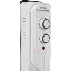 Масляный обогреватель Centek CT-6206 (9 секций), белый, 1000/1500/2000 Вт, 20 м2, 3 режима, термостат