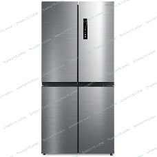 Холодильник Бирюса CD 466 I нержавеющая сталь трехкамерный инвертер 297/153 л морозилка снизу, No Frost, Side-by-Side