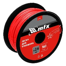 Леска для триммера звезда 2,4 мм х 160 м, на катушке MTX