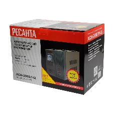 Стабилизатор напряжения Ресанта АСН-3000/1-Ц 63/6/5 Стабилизатор 220В±8%, Габариты 340х220х230, Вес 9 кг