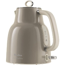 Чайник электрический Tesler KT-1760 серый, 1.7 л, 2200 Вт, скрытый нагревательный элемент