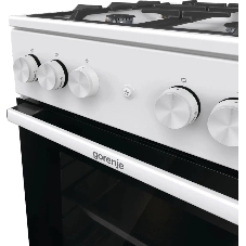 Плита газовая Gorenje GG5A11WF белый, конфорок 4 газовых, духовка 70 л, 50 см x 85 см x 59.4 см