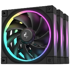 Комплект вентиляторов для корпуса DEEPCOOL FL12-3 IN 1 черный, 120 мм, 2150 об/мин, 32 дБ, 4 pin