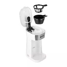 Кофеварка капельная Kitfort КТ-7411 белый/нержавеющая сталь, исп. кофе - молотый, 0.4 л, 450 Вт