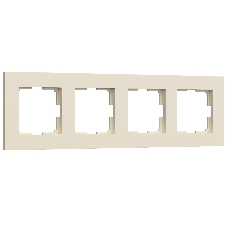 Рамка на 4 поста WERKEL Slab (айвори софт) W0042962