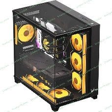 Компьютерный корпус Aerocool/Formula Crystal Z9 FLOE черный без БП ATX 2xUSB 3.0 audio bott PSU