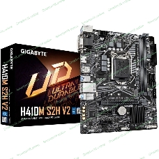 Материнская плата Gigabyte H410M S2H V2 2.1, LGA 1200, Intel Q470, 2xDDR4, 4xSATA, 1xM.2, 1xPCIe 3.0 x16, 2xPCIe x1, 1xHDMI, 1xDVI-D, 1xVGA, 1x 1Gb LAN, 2xUSB-A 3.2 Gen 1, 4xUSB-A 2.0, 3x3.5 мм, 7.1, mATX