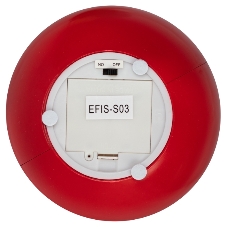 Новогодняя декоративная композиция ЭРА EFIS-S03 Шар красный, мультиколор, 3*АА, 15*15*17 см