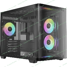 Компьютерный корпус Ocypus Iota C50 BK Curve ARGB Digital mATX без БП (Iota-C50-BKD300CD-GL)