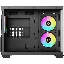 Корпус Ocypus Gamma C54 BK ARGB, Mini-Tower, чёрный, 3 x 120 мм