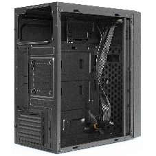 Компьютерный корпус Minitower ExeGate BAA-113-UNS350 (mATX, БП UNS350 с вент. 12см, 2*USB, аудио, черный)