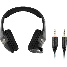 Гарнитура Oklick HS-L370G чёрный, проводная, 3.5 мм