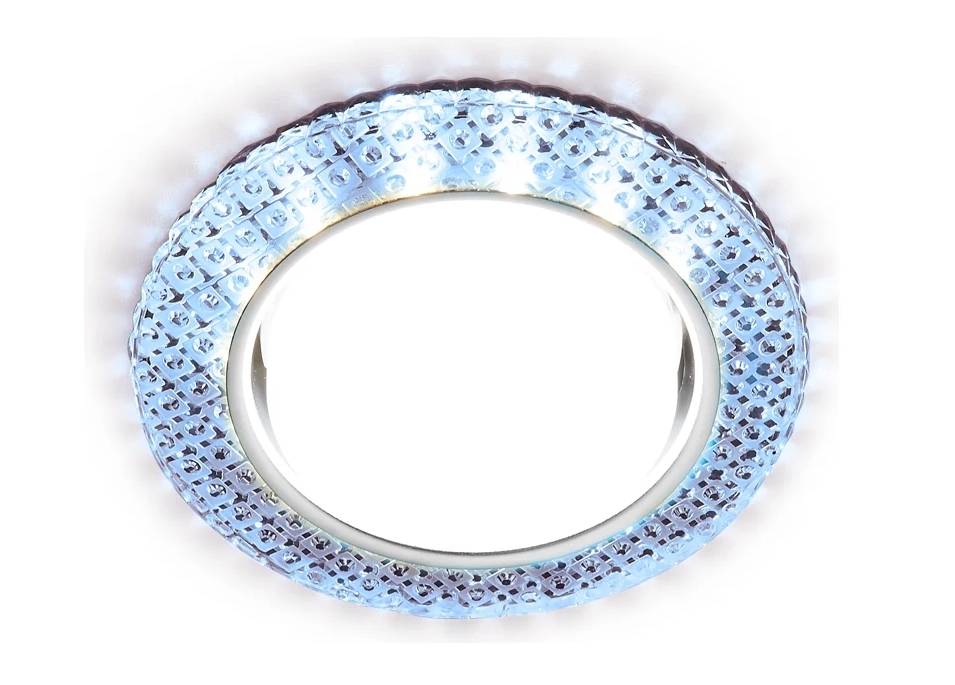 Встраиваемый точечный светильник G296 CL/CLD хром/прозрачный GX53+3W(LED COLD)