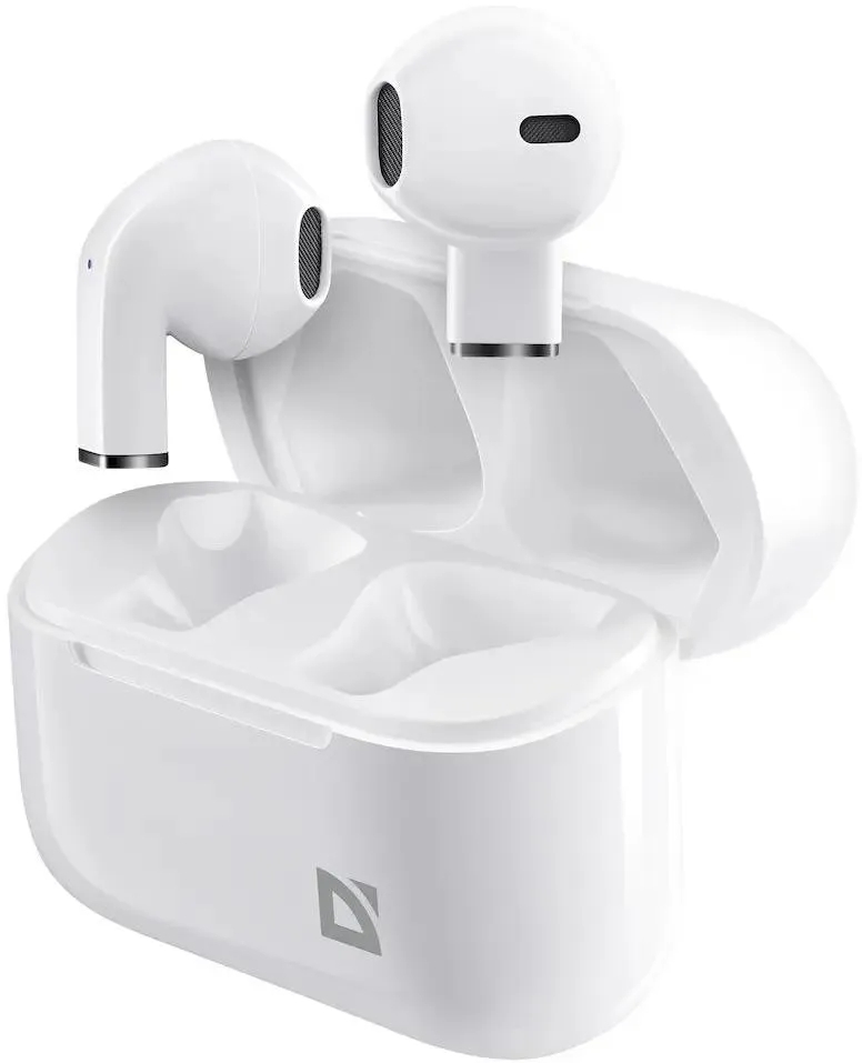 Гарнитура беспроводная DEFENDER (63955) Twins 955 белый, TWS, Bluetooth