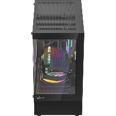Компьютерный корпус MiniTower AeroCool/Formula Crystal Z1CM PLUS AR black (mATX, без БП, USB Type-A+USB Type-C) (Crystal Z1CM Plus Black AR)