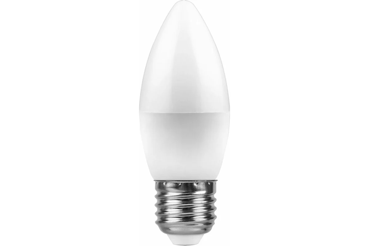 Лампа светодиодная Feron LB-97 7W 230V E27 2700K свеча